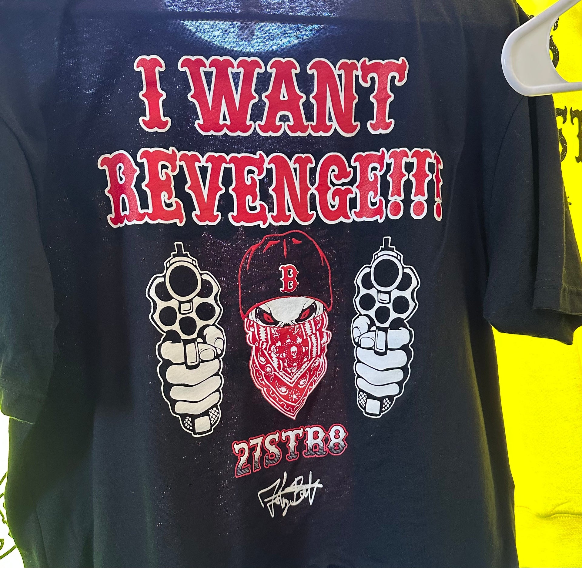Black “Revenge” T-Shirt – 27str8_Apparel by Johnny Bart