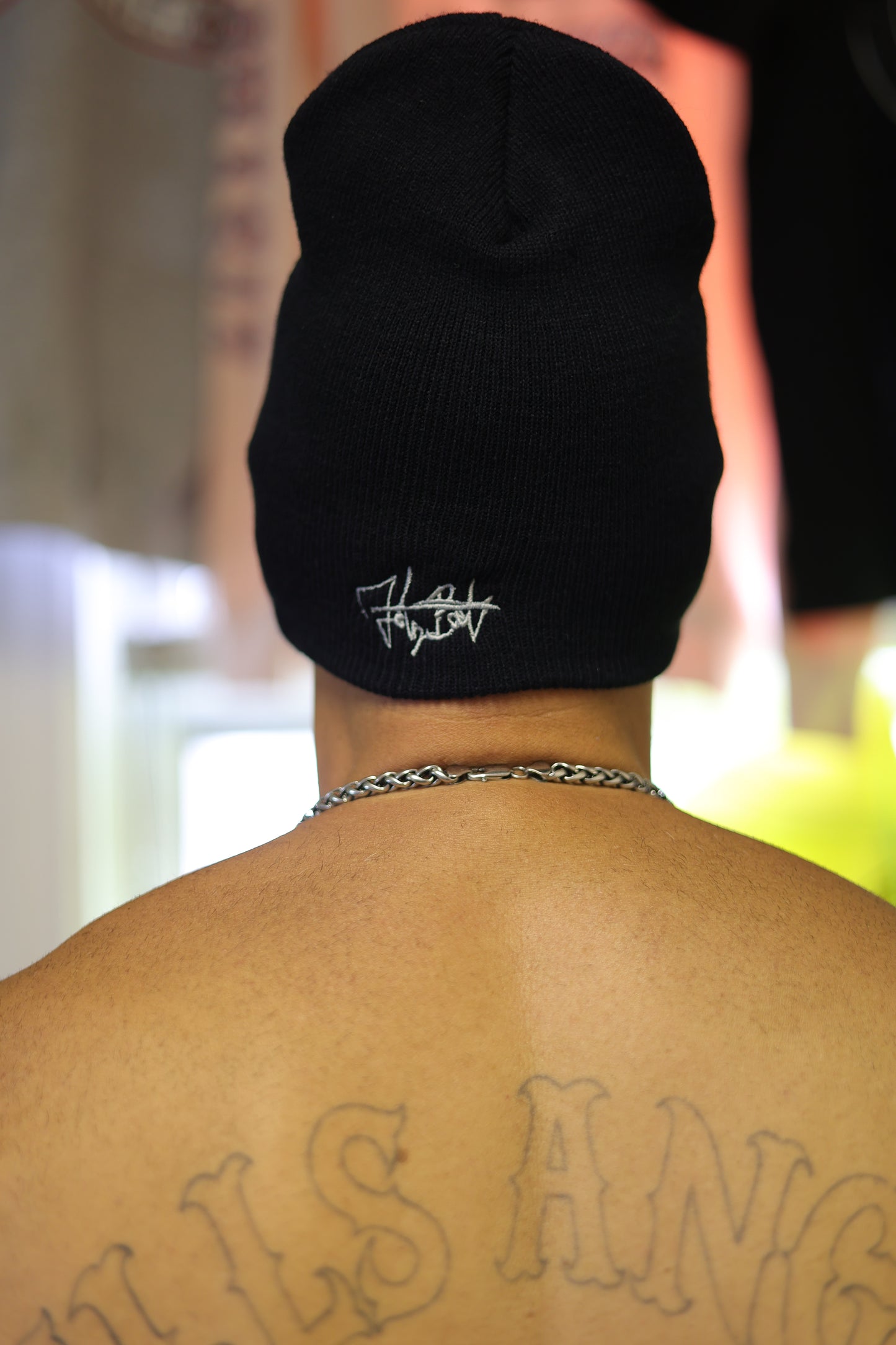 NEW!!! Black Beanie with gray embroidery Original 27str8 design(winter hat)