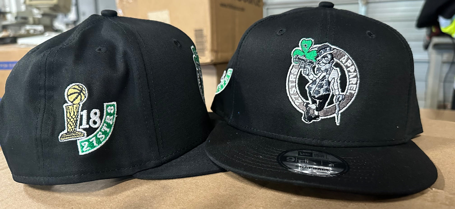 Black Celtics-Themed Ball Cap