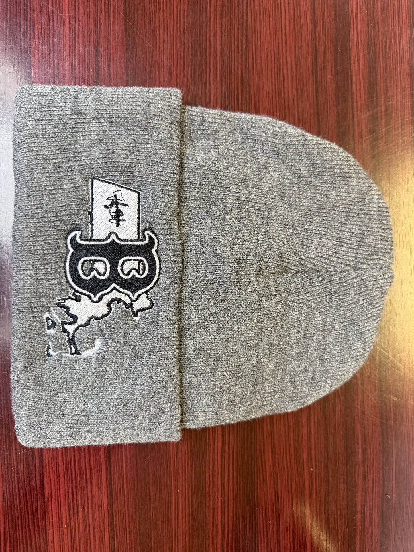 NEW!!! Gray, folded rim (winter hat)