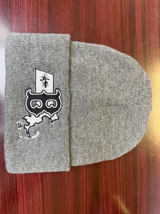 NEW!!! Gray, folded rim (winter hat)