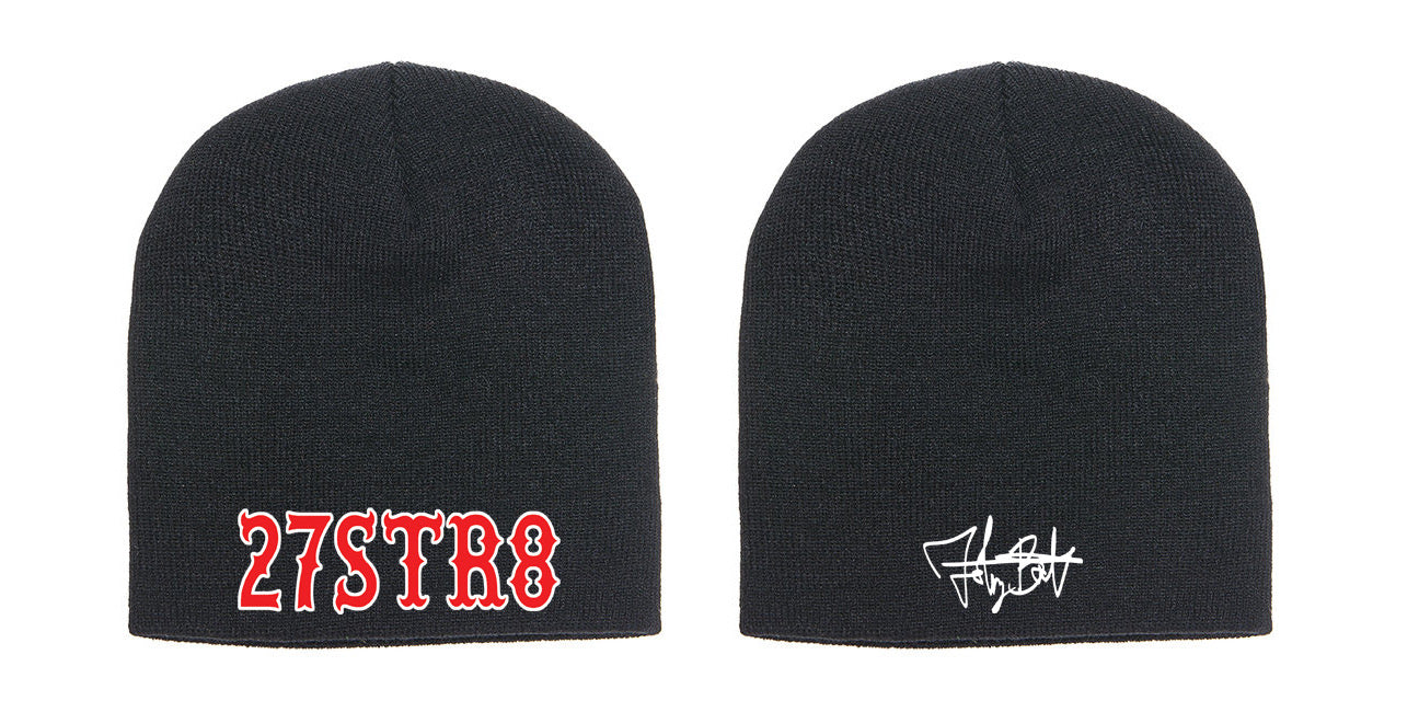 Black Beanie Original 27str8 design(winter hat)